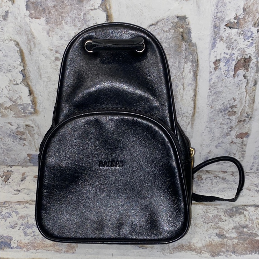 Baidai Leather Womens Backpack Purse